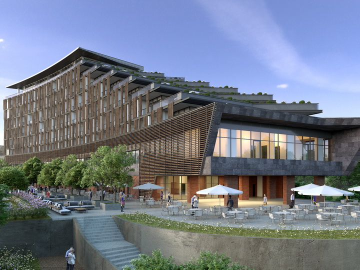 Lankaran Springs Wellness Resort-un fasadı