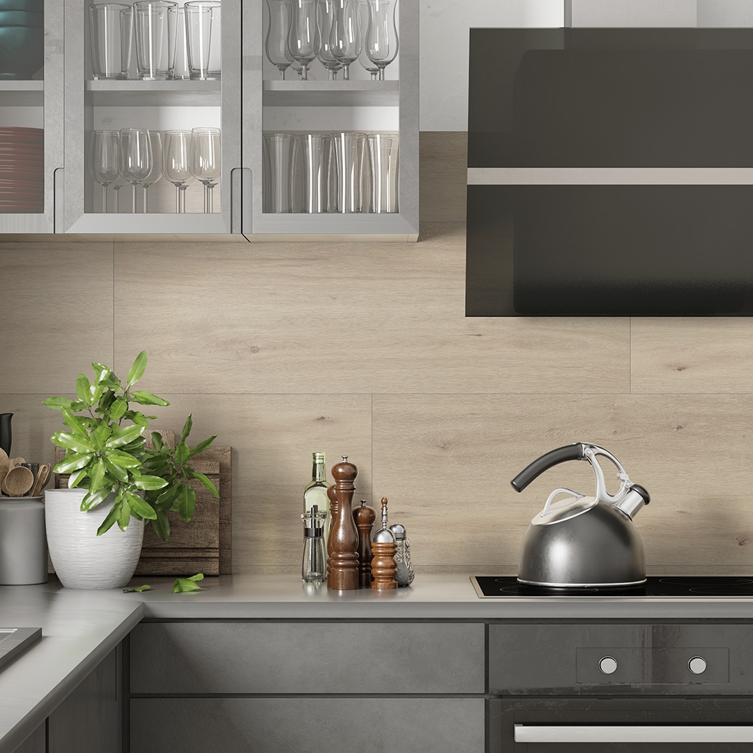 CERAMIN örtüyü ilə mətbəx interyeri